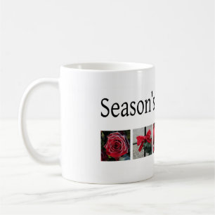 Mug Collage de Noël en rouge