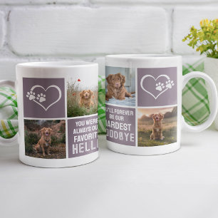 Mug Collage de photos commémoratives pour chien de com