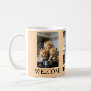 Mug Collage de photos de chat Meilleur papa de chat