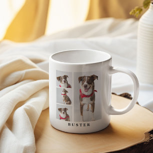 Mug Collage de photos de compagnie moderne et citation
