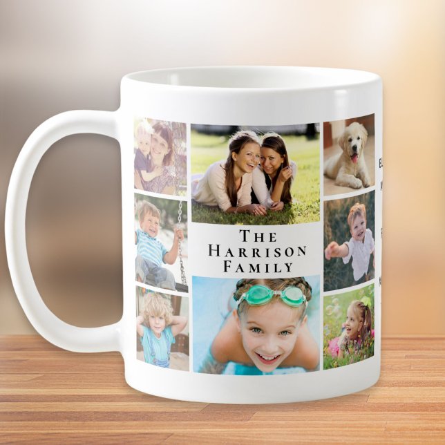 Mug Collage de photos de famille (Créateur téléchargé)