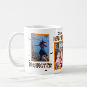 Mug Collage de photos de famille, Halloween mignon et 