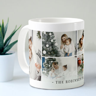 Mug Collage de photos de famille personnalisé classiqu