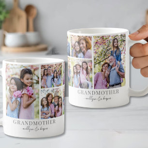 Mug Collage de photos de grand-mère