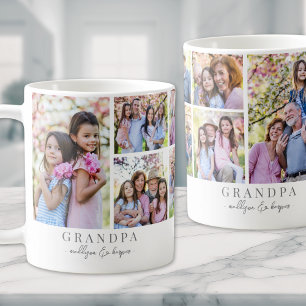 Mug Collage de photos de grand-père