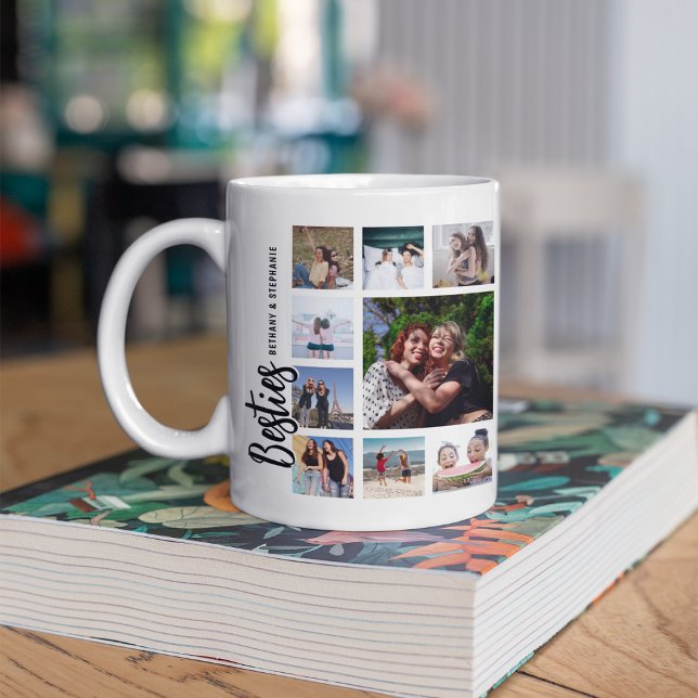 Mug Collage de photos de meilleures amies (Créateur téléchargé)