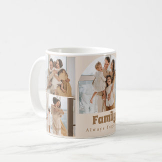 Mug Collage de photos familiales - 5 photos et texte p