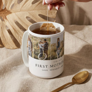 Mug Collage de photos Maman Premier cadeau de fête des