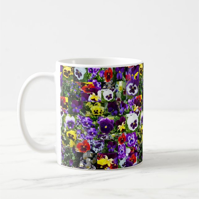 Mug Collage de photos Pansy : Kaleidoscope de la beaut (Gauche)