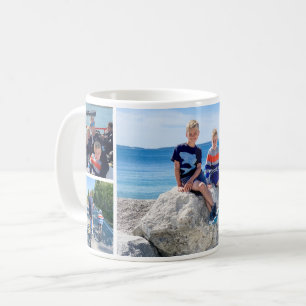 Mug Collage de photos Papa et Enfants Tout Tour