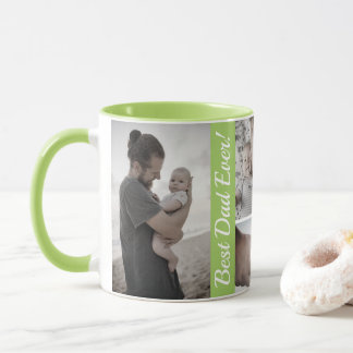 Mug Collage de photos personnalisé pour la fête des pè