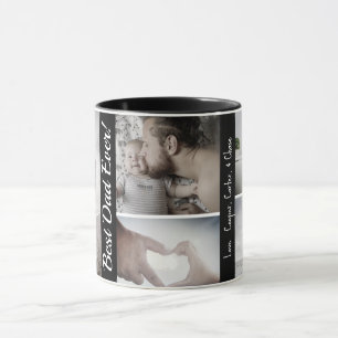 Mug Collage de photos personnalisé pour la fête des pè
