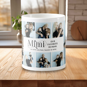 Mug Collage de photos sentimental Mimi Cadeau