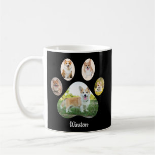 Mug Collage d'empreinte de patte de photo de animal de