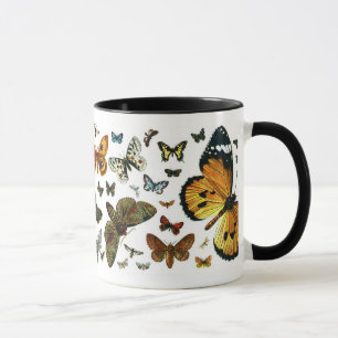 Mug Collage des papillons de nuit et des papillons de 