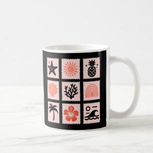 Mug Collage des timbres de nature