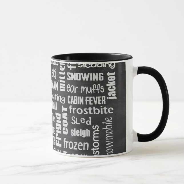 Mug Collage d'hiver (Droite)