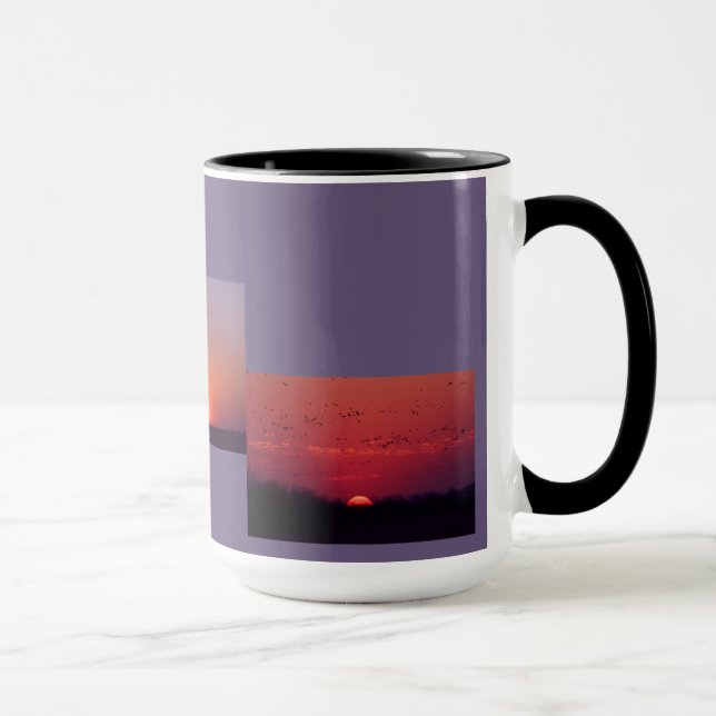 Mug Collage du coucher du soleil Grosse taille #10 (Droite)