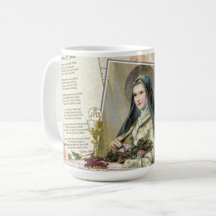 Mug Collage du roman catholique Vintage de Saint-Thérè