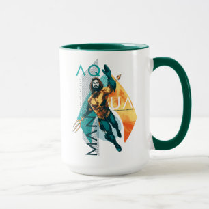 Mug Collage moderniste d'Aquaman   Aquaman