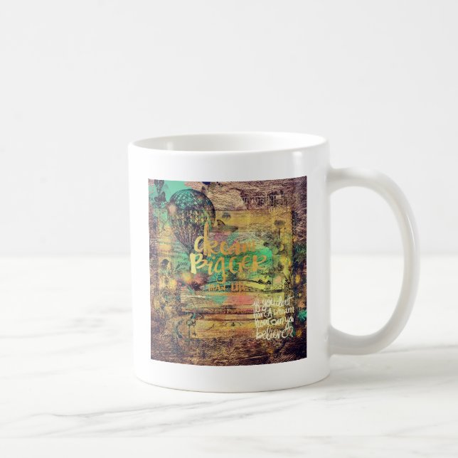 Mug Collage numérique de rêve plus grand (Droite)
