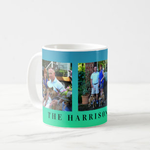 Mug Collage personnalisé moderne de famille de photo