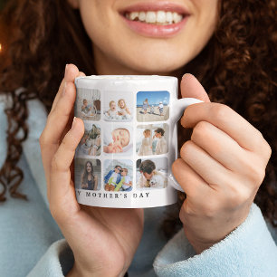Mug Collage photo branché Cadeau 'Bonne fête des mères