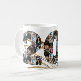 Mug Collage photo Cadeaux de 20 ans par année
