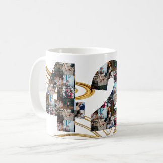 Mug Collage photo Cadeaux de 42 ans par année