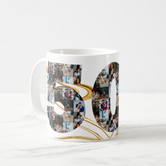 Mug Collage photo Cadeaux de 50 ans par année