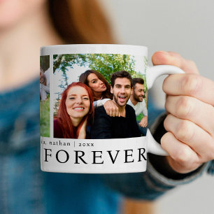 Mug Collage photo d'amis modernes pour toujours