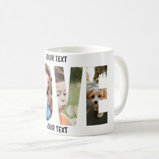 Mug Collage photo d'amour découpé