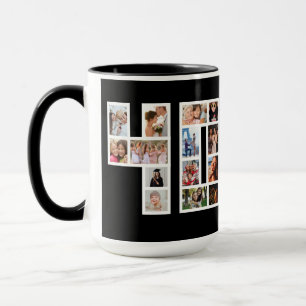 Mug Collage photo d'anniversaire 40 ans