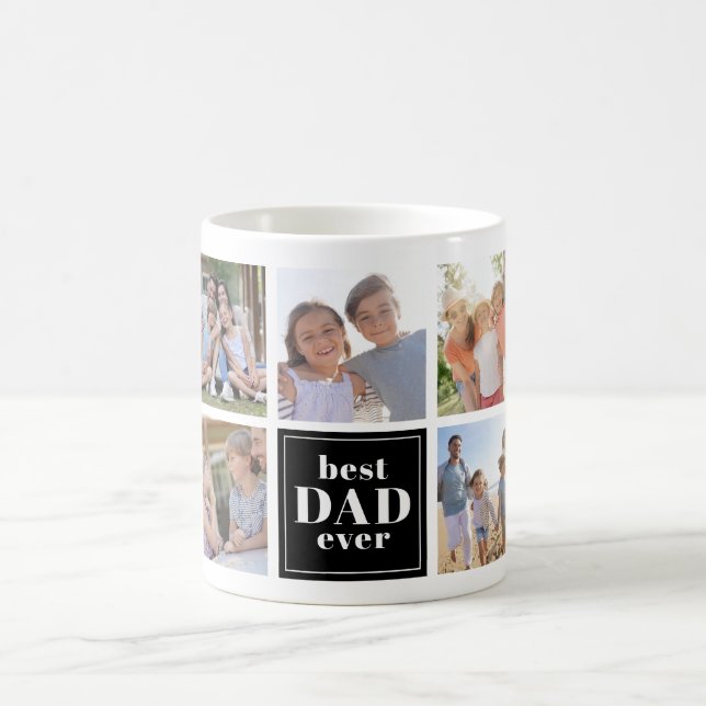 Mug Collage photo de Best Dad Ever (Centre)