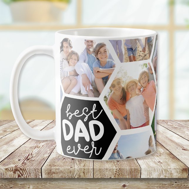 Mug Collage photo de Best Dad Ever (Créateur téléchargé)