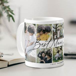 Mug Collage photo de la fête des mères 'Meilleure mama