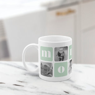 Mug Collage photo de maman moderne