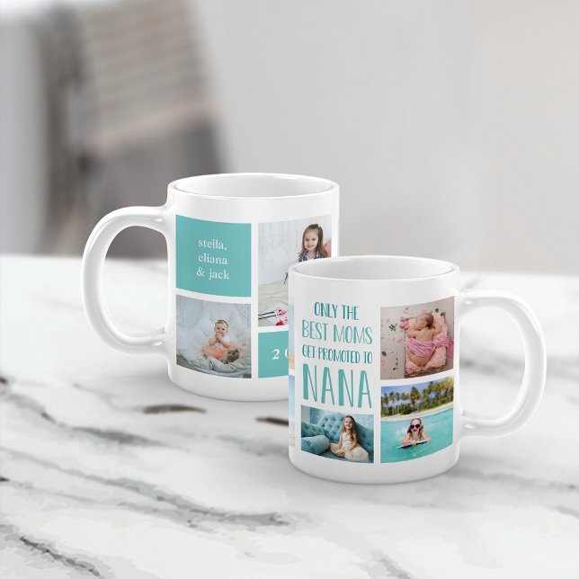 Mug Collage photo de petits-enfants Cute Nana (Créateur téléchargé)