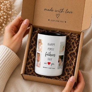 Mug Collage photo de première Fête des pères   Papa Ca