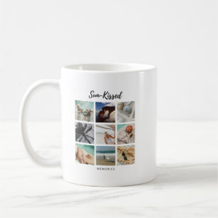 Mug Collage photo de souvenirs baisés de soleil