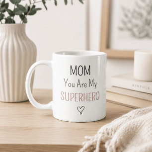 Mug Collage Photo de Super-Héroïne Maman Personnalisé