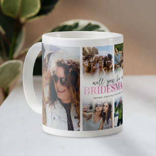 Mug Collage photo demoiselle d'honneur