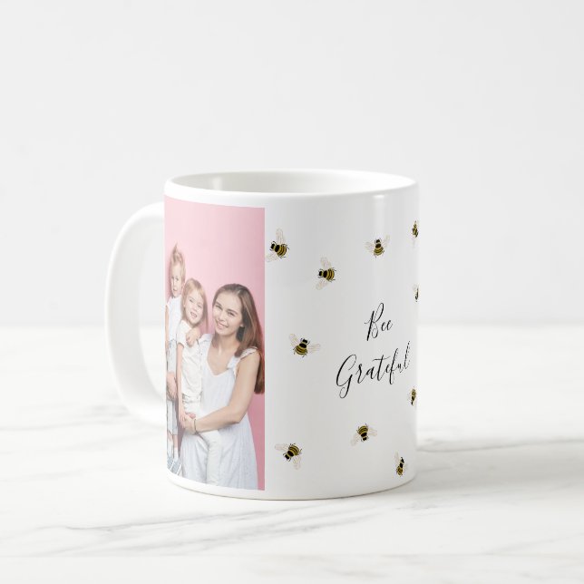 Mug Collage photo des abeilles miel (Devant gauche)