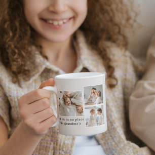 Mug Collage photo et devis cadeau de la meilleure gran