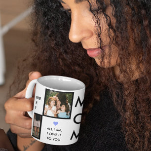 Mug Collage Photo Fête Des Mères Avec Citations De Mei
