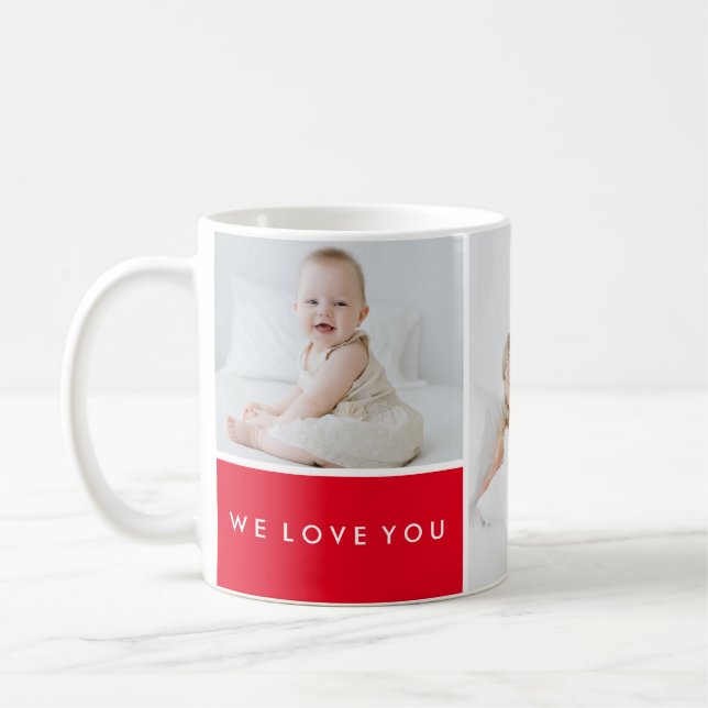 Mug Collage photo Love You (Gauche)