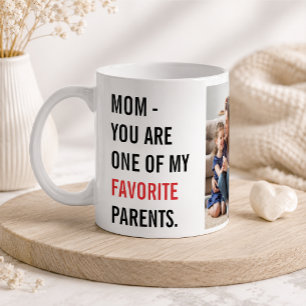 Mug Collage Photo Moderne & Cadeau Bonne Fête Maman