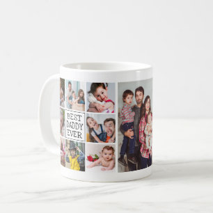 Mug Collage photo moderne  Meilleur papa