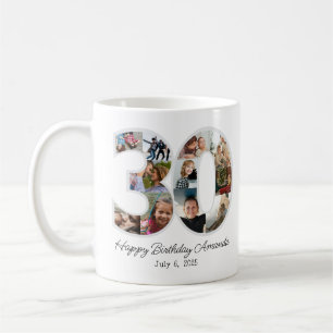 Mug Collage photo numéro 30 - 30e anniversaire