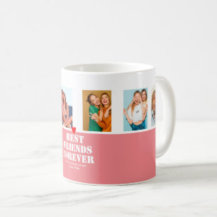 Mug Collage photo personnalisé Cadeau BFF Meilleurs a